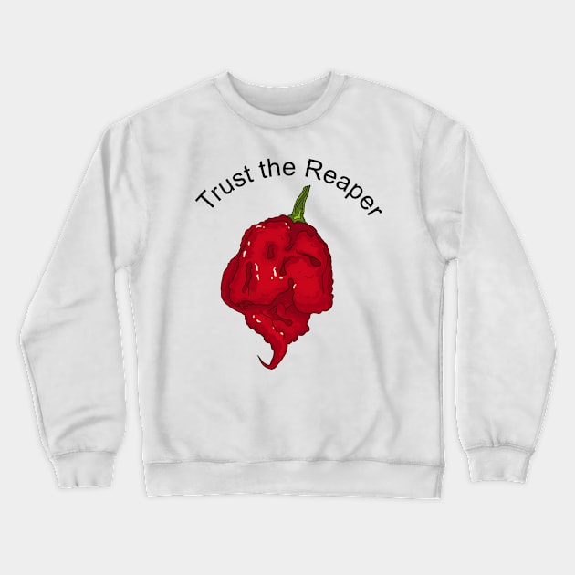 Chili Pepper Carolina Reaper Crewneck Sweatshirt by MojoCoffeeTime